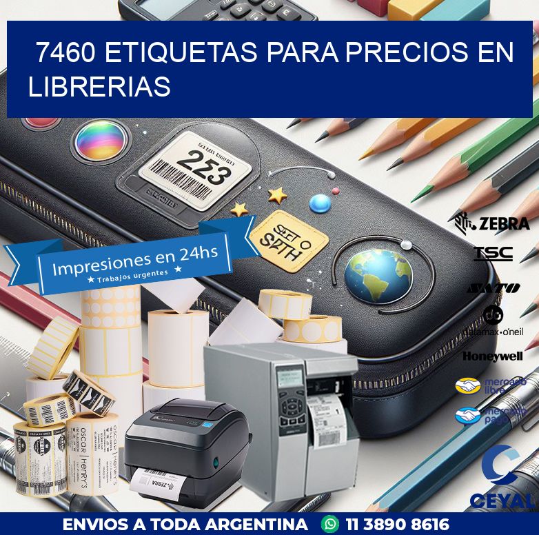 7460 ETIQUETAS PARA PRECIOS EN LIBRERIAS