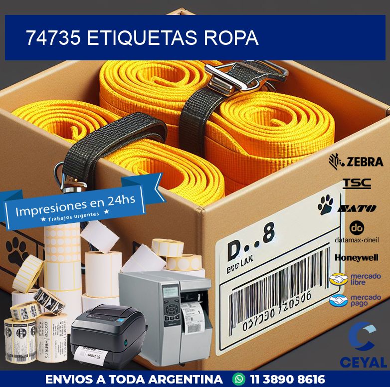 74735 ETIQUETAS ROPA