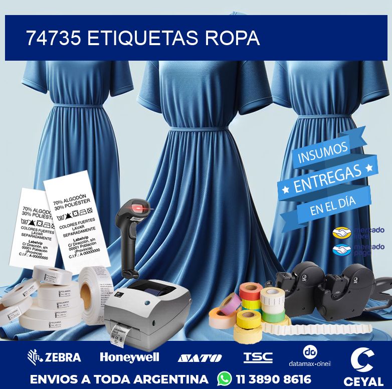 74735 ETIQUETAS ROPA