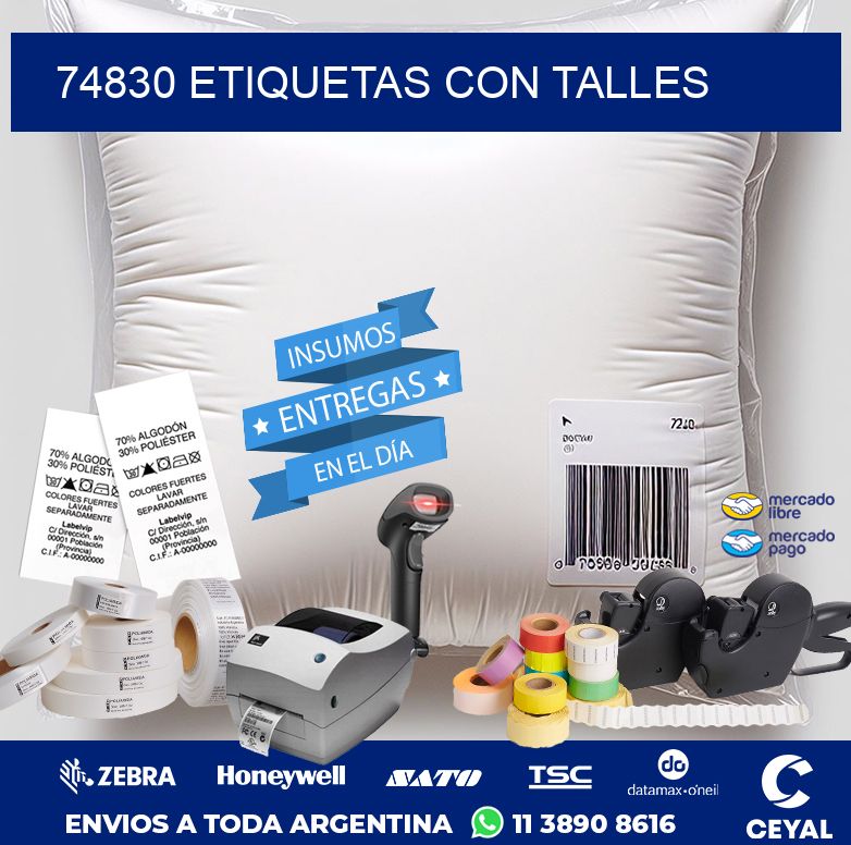 74830 ETIQUETAS CON TALLES
