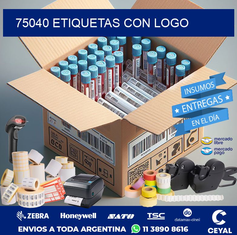 75040 ETIQUETAS CON LOGO