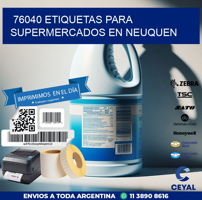 76040 ETIQUETAS PARA SUPERMERCADOS EN NEUQUEN