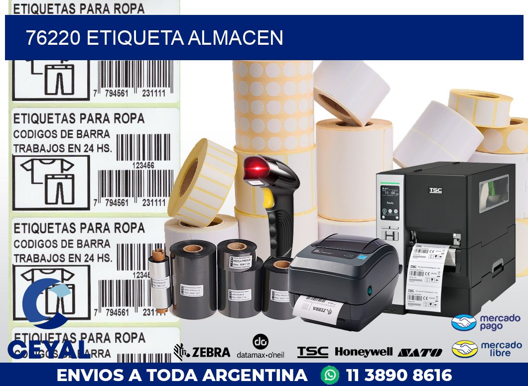 76220 ETIQUETA ALMACEN