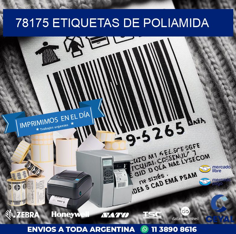 78175 ETIQUETAS DE POLIAMIDA