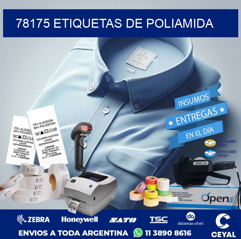 78175 ETIQUETAS DE POLIAMIDA