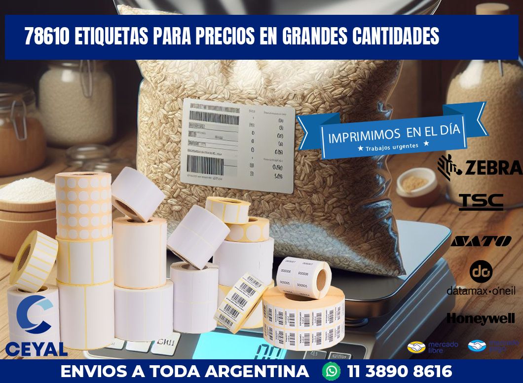 78610 ETIQUETAS PARA PRECIOS EN GRANDES CANTIDADES