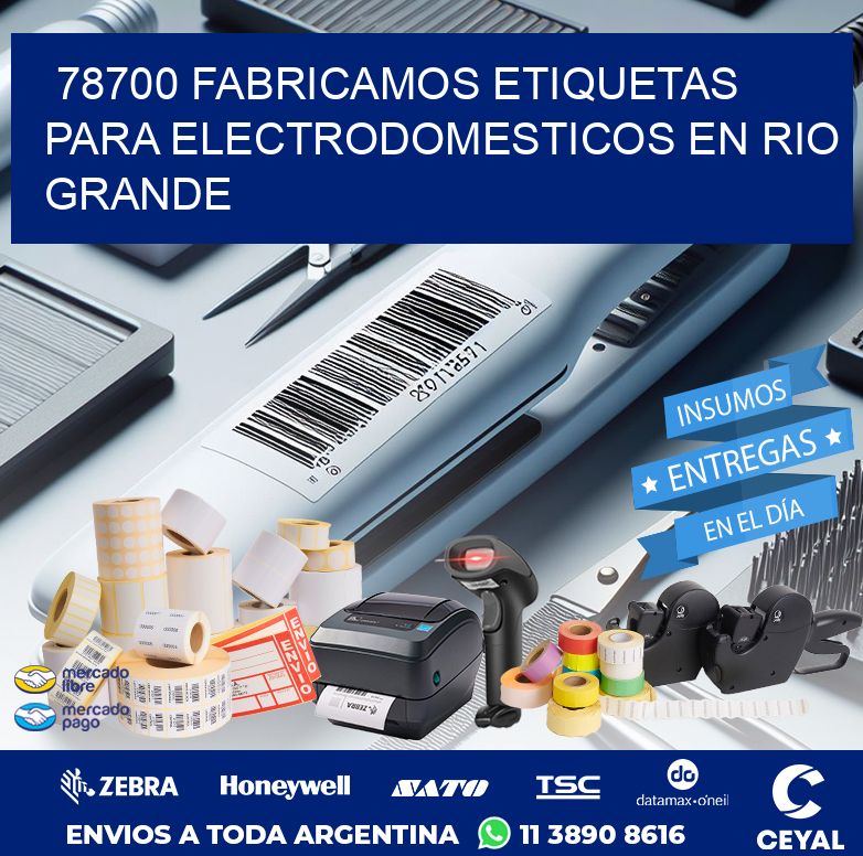 78700 FABRICAMOS ETIQUETAS PARA ELECTRODOMESTICOS EN RIO GRANDE