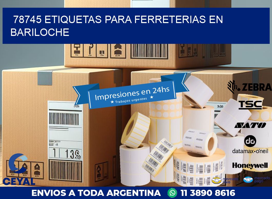 78745 ETIQUETAS PARA FERRETERIAS EN BARILOCHE