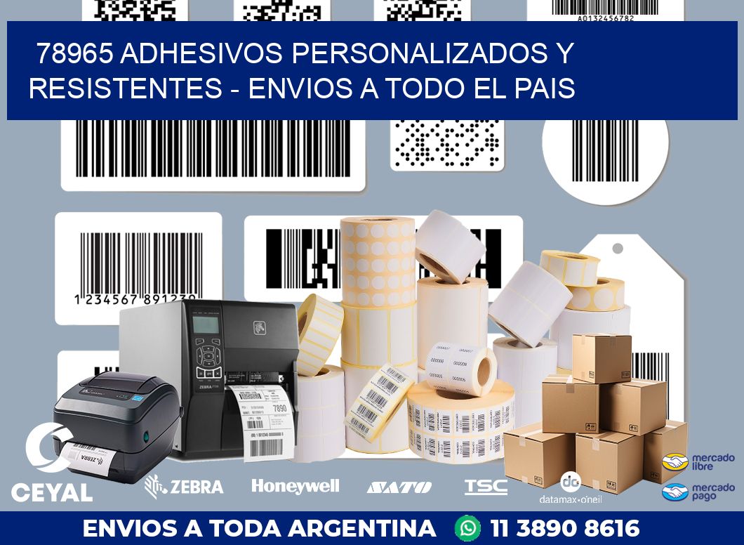78965 ADHESIVOS PERSONALIZADOS Y RESISTENTES - ENVIOS A TODO EL PAIS