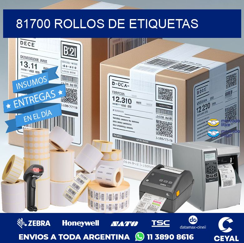 81700 ROLLOS DE ETIQUETAS