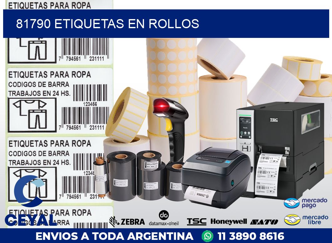 81790 ETIQUETAS EN ROLLOS