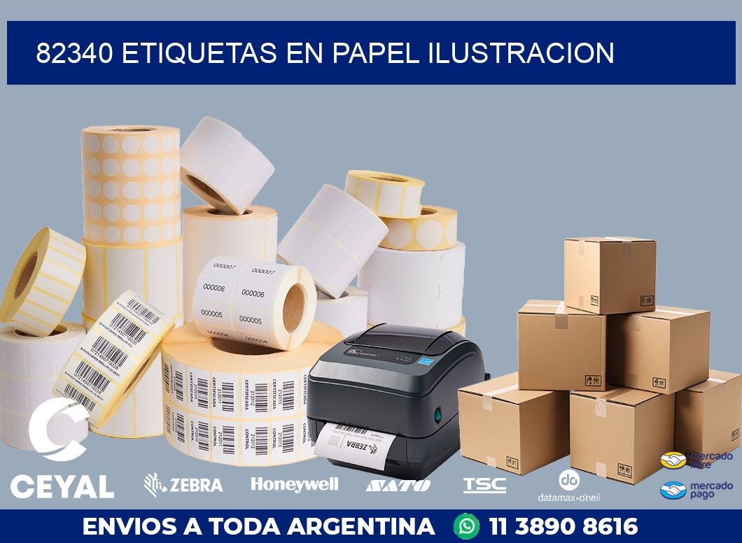 82340 ETIQUETAS EN PAPEL ILUSTRACION