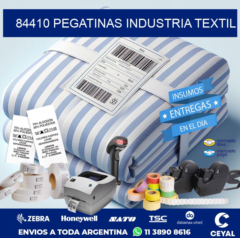 84410 PEGATINAS INDUSTRIA TEXTIL