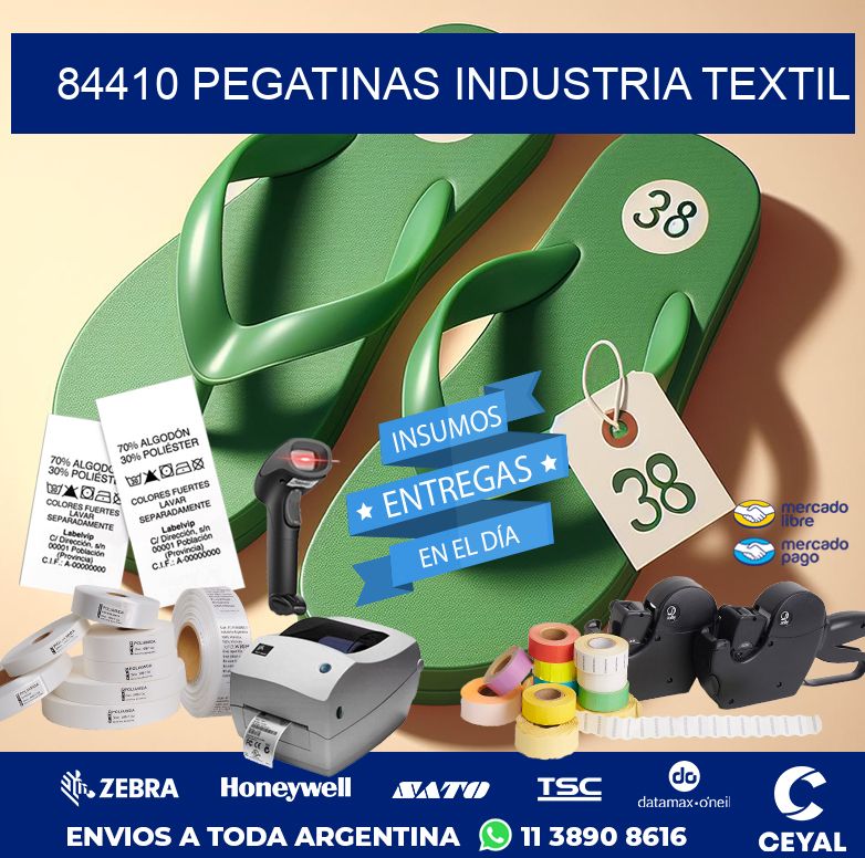 84410 PEGATINAS INDUSTRIA TEXTIL