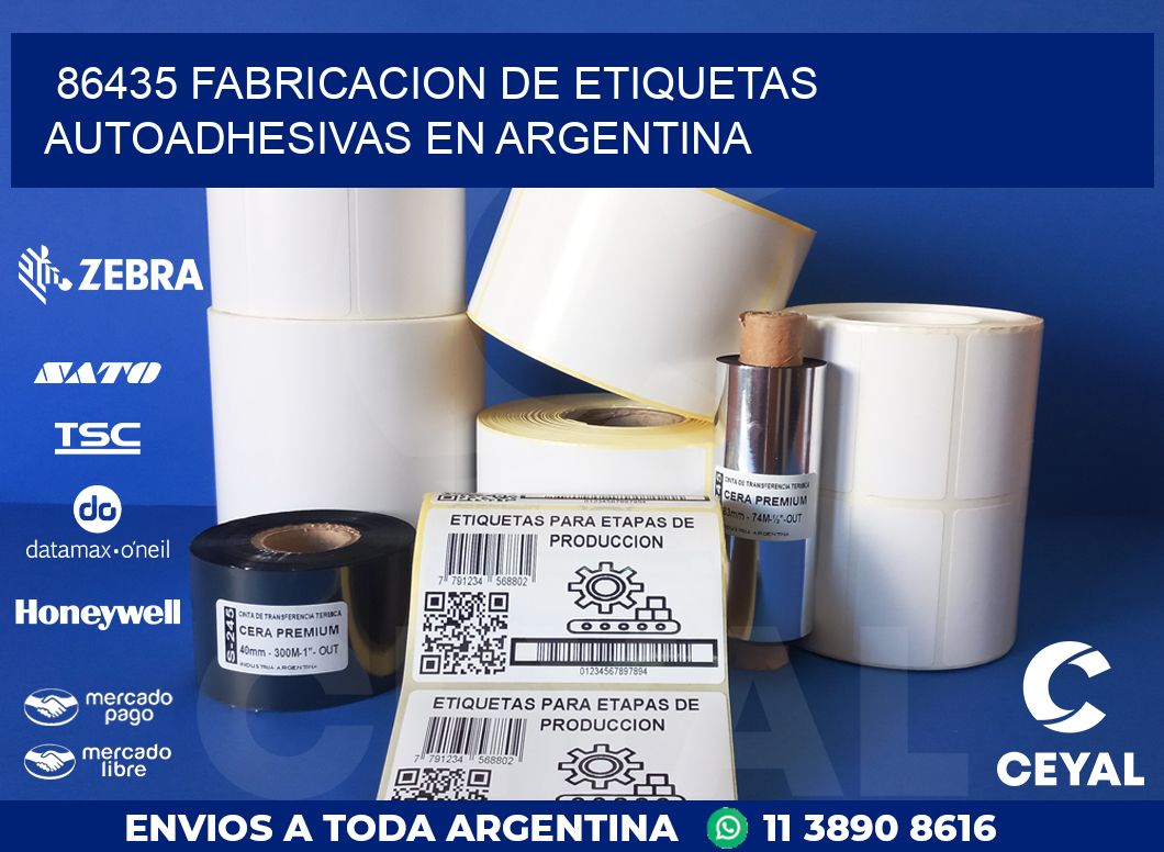 86435 FABRICACION DE ETIQUETAS AUTOADHESIVAS EN ARGENTINA