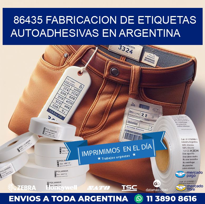 86435 FABRICACION DE ETIQUETAS AUTOADHESIVAS EN ARGENTINA