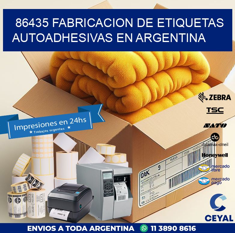 86435 FABRICACION DE ETIQUETAS AUTOADHESIVAS EN ARGENTINA
