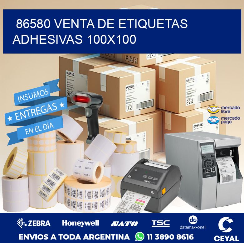 86580 VENTA DE ETIQUETAS ADHESIVAS 100X100