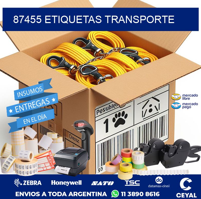 87455 ETIQUETAS TRANSPORTE