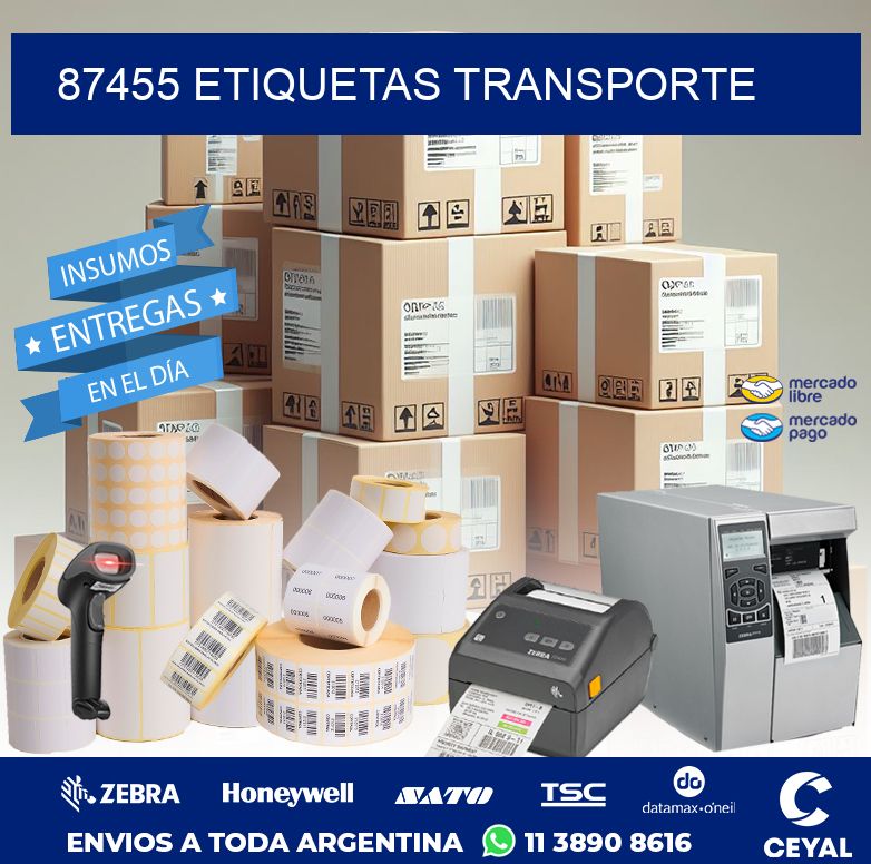 87455 ETIQUETAS TRANSPORTE