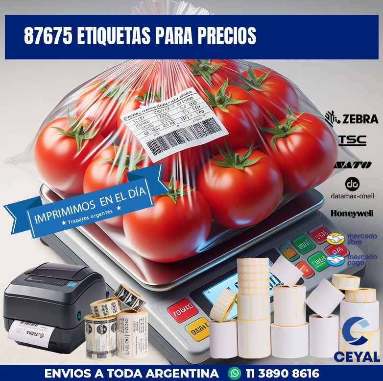 87675 ETIQUETAS PARA PRECIOS