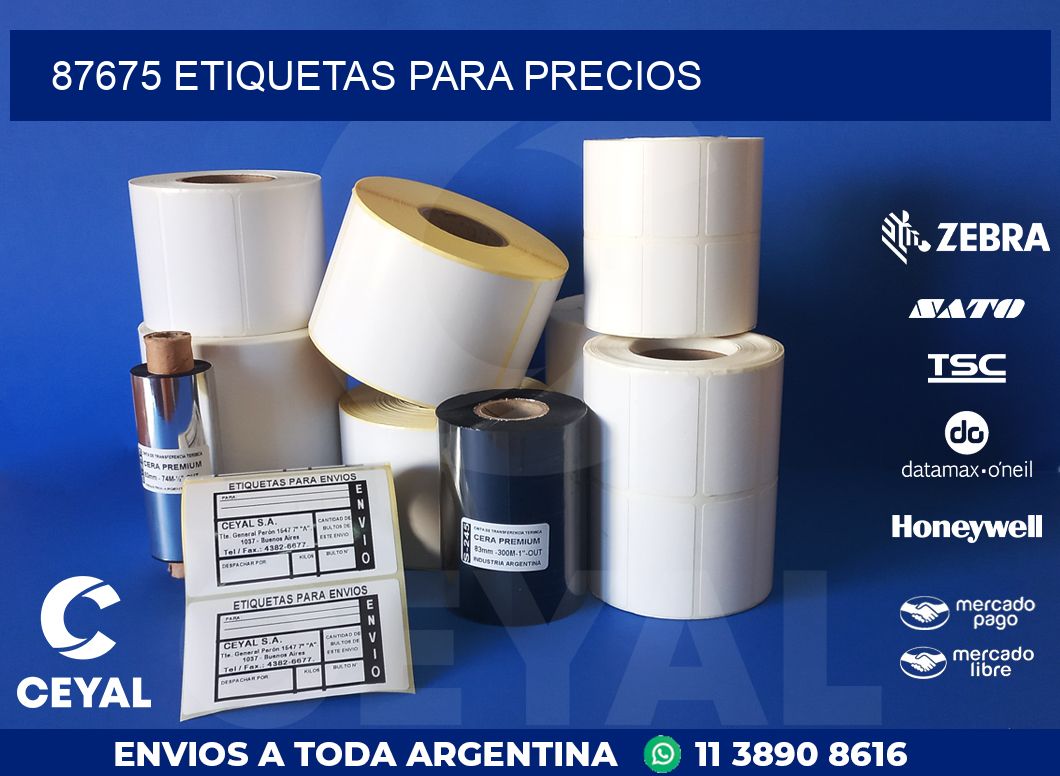 87675 ETIQUETAS PARA PRECIOS