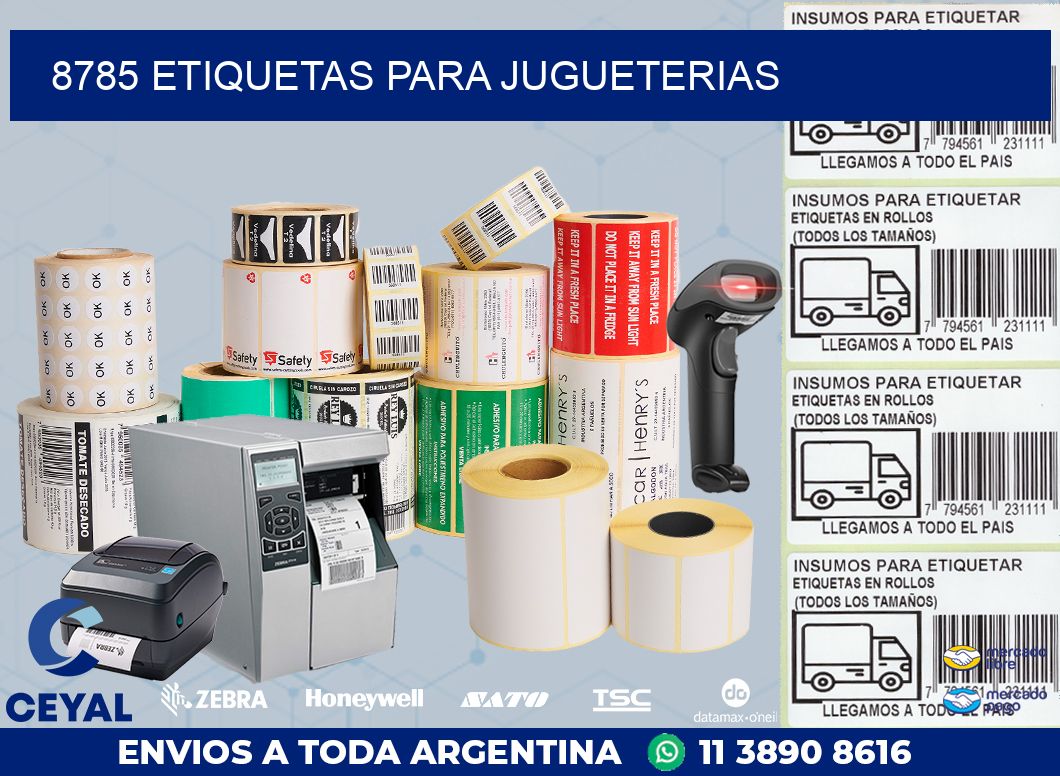 8785 ETIQUETAS PARA JUGUETERIAS