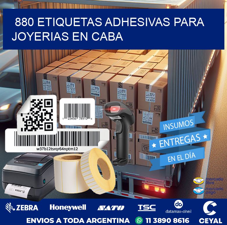 880 ETIQUETAS ADHESIVAS PARA JOYERIAS EN CABA