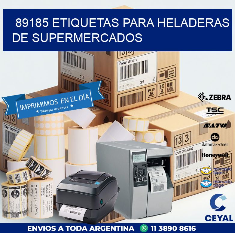 89185 ETIQUETAS PARA HELADERAS DE SUPERMERCADOS