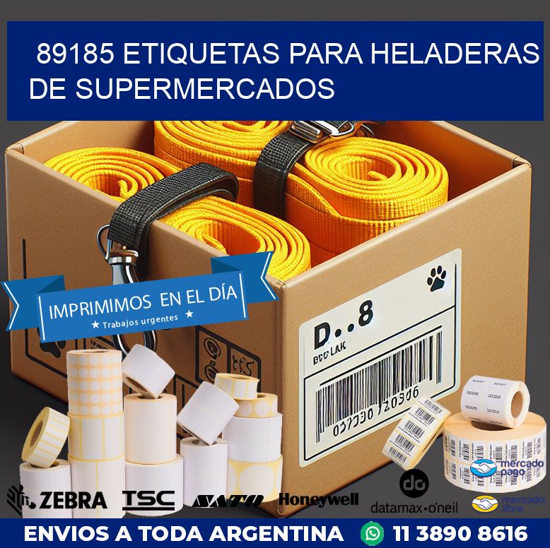 89185 ETIQUETAS PARA HELADERAS DE SUPERMERCADOS