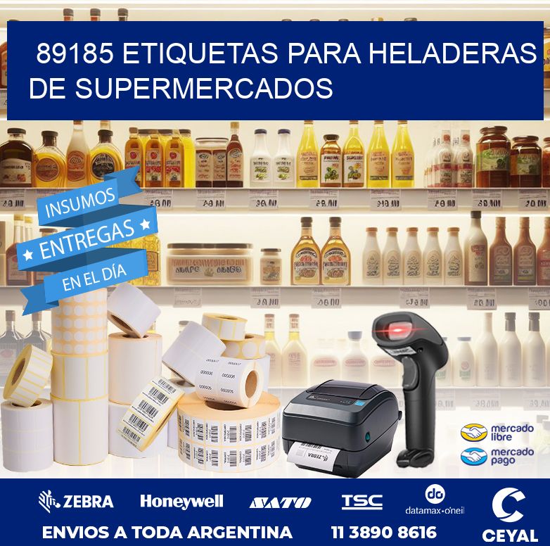 89185 ETIQUETAS PARA HELADERAS DE SUPERMERCADOS