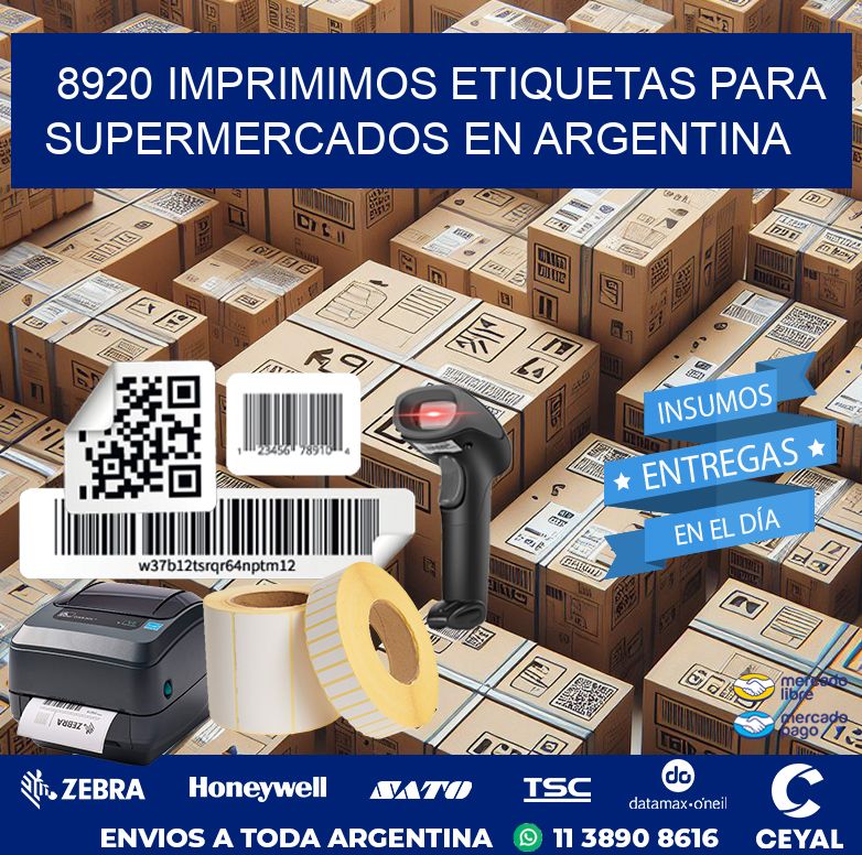 8920 IMPRIMIMOS ETIQUETAS PARA SUPERMERCADOS EN ARGENTINA