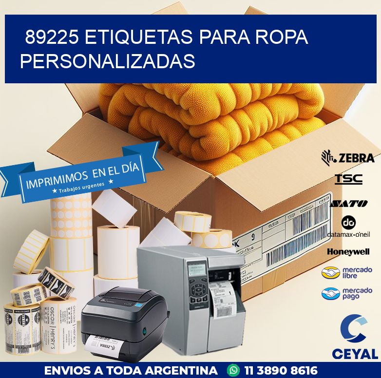 89225 ETIQUETAS PARA ROPA PERSONALIZADAS