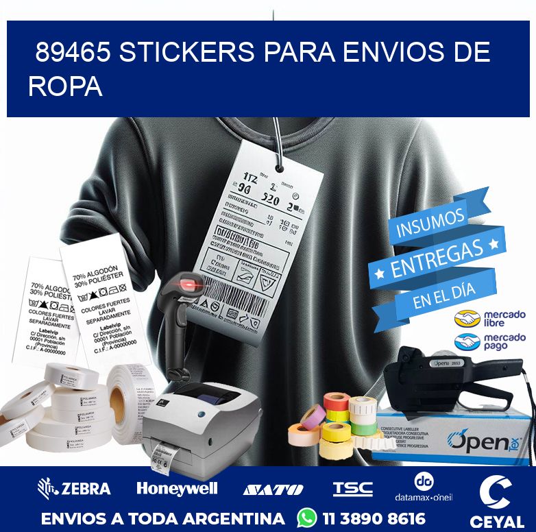 89465 STICKERS PARA ENVIOS DE ROPA