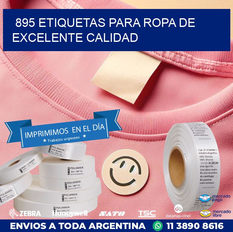 895 ETIQUETAS PARA ROPA DE EXCELENTE CALIDAD
