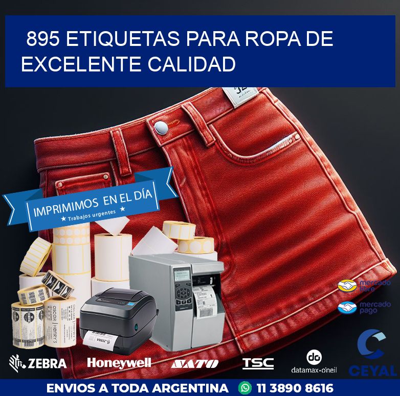 895 ETIQUETAS PARA ROPA DE EXCELENTE CALIDAD