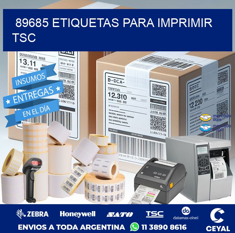 89685 ETIQUETAS PARA IMPRIMIR TSC