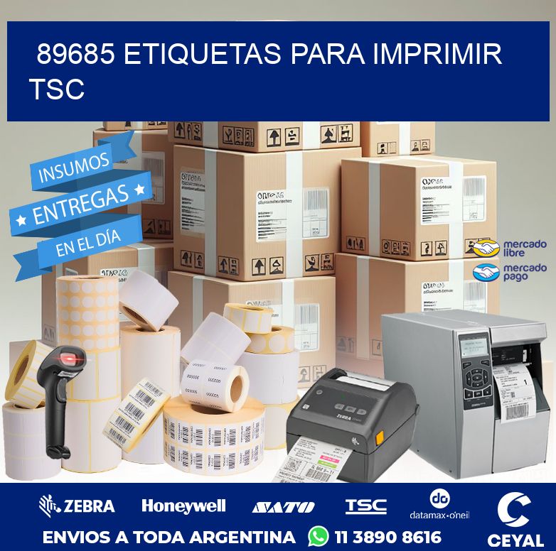 89685 ETIQUETAS PARA IMPRIMIR TSC