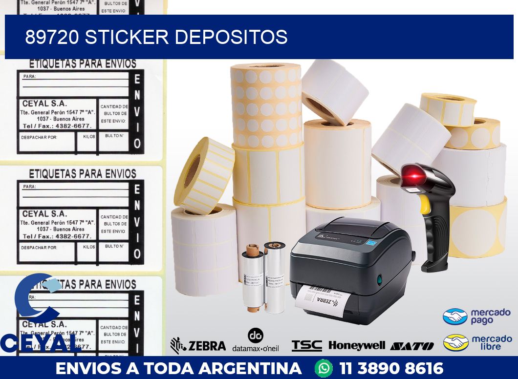 89720 STICKER DEPOSITOS
