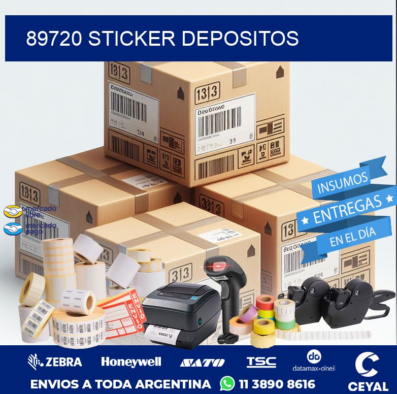 89720 STICKER DEPOSITOS