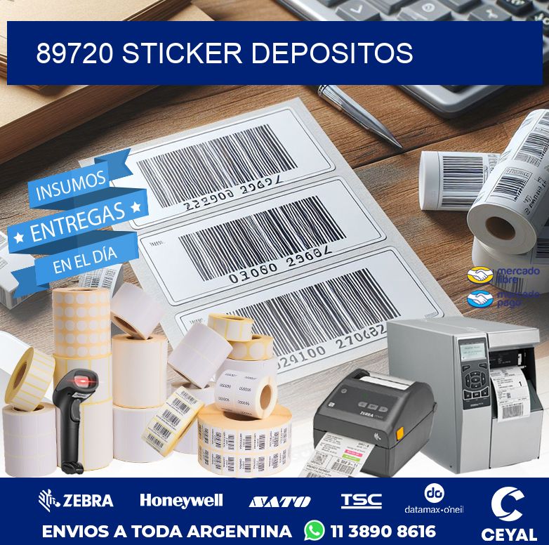89720 STICKER DEPOSITOS