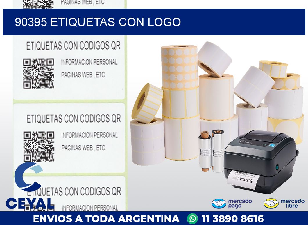 90395 ETIQUETAS CON LOGO