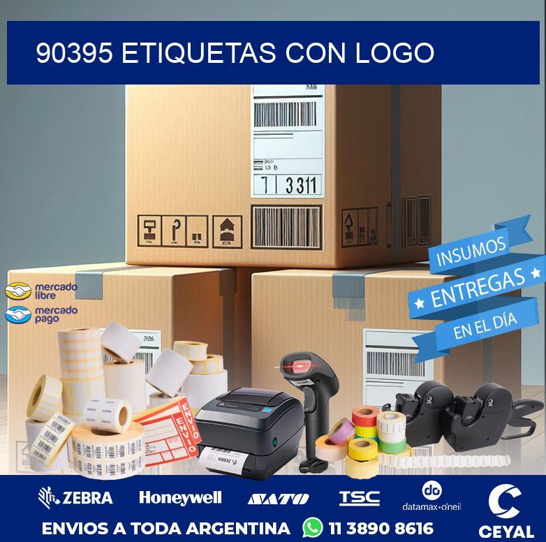 90395 ETIQUETAS CON LOGO