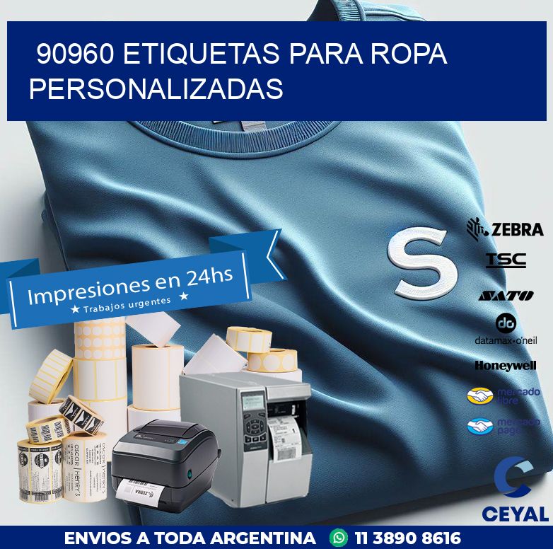90960 ETIQUETAS PARA ROPA PERSONALIZADAS