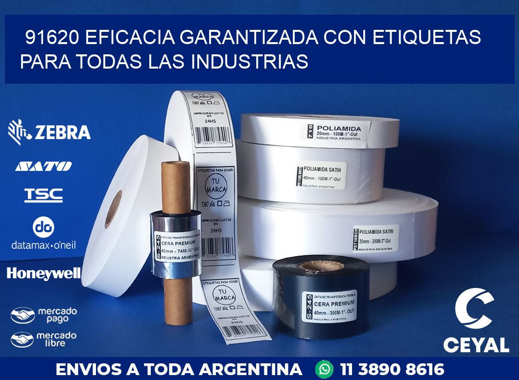 91620 EFICACIA GARANTIZADA CON ETIQUETAS PARA TODAS LAS INDUSTRIAS