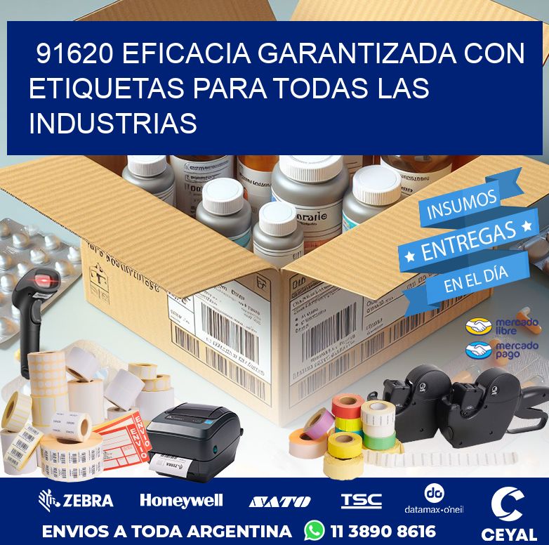 91620 EFICACIA GARANTIZADA CON ETIQUETAS PARA TODAS LAS INDUSTRIAS