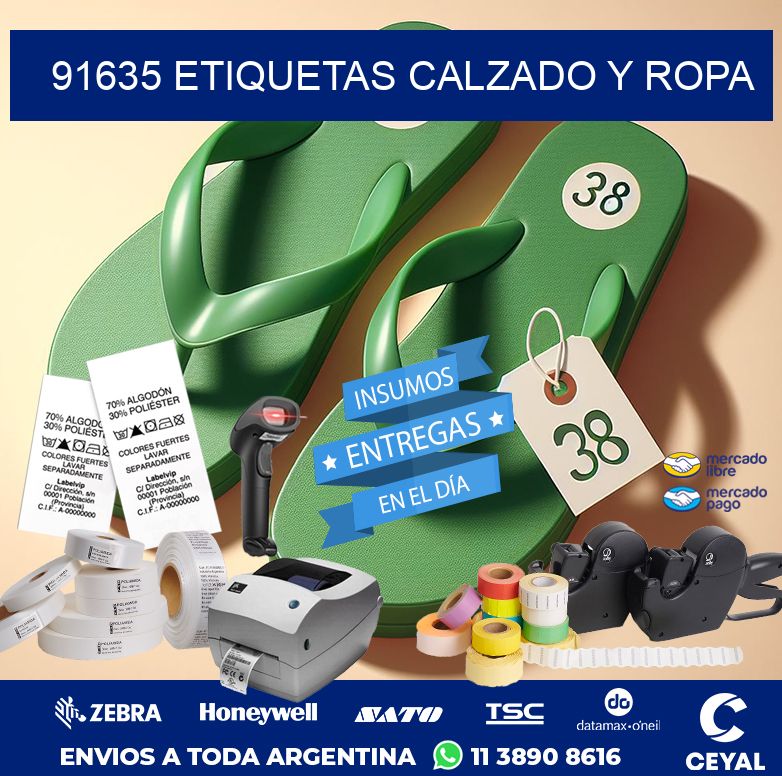 91635 ETIQUETAS CALZADO Y ROPA