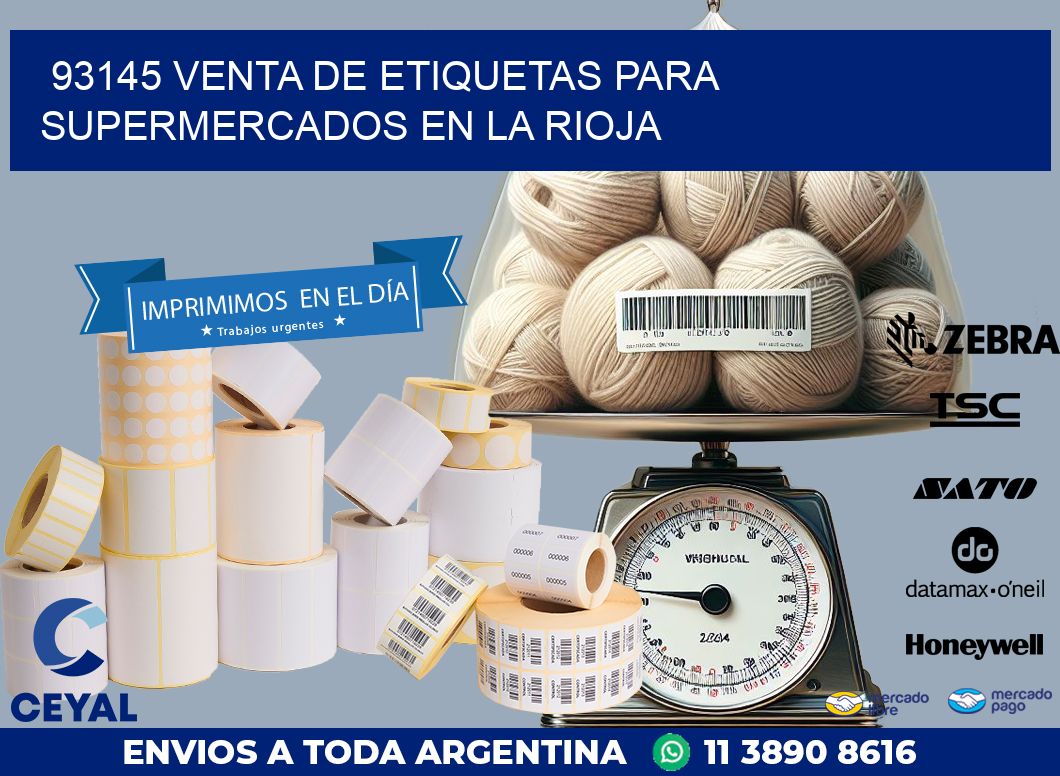 93145 VENTA DE ETIQUETAS PARA SUPERMERCADOS EN LA RIOJA