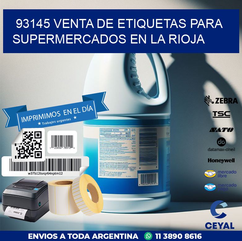 93145 VENTA DE ETIQUETAS PARA SUPERMERCADOS EN LA RIOJA