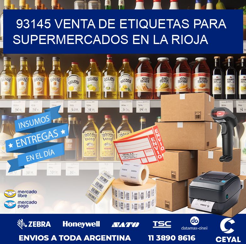 93145 VENTA DE ETIQUETAS PARA SUPERMERCADOS EN LA RIOJA